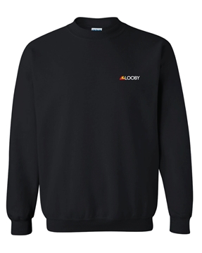 Picture of LOOBY Adult Unisex Crew Neck Sweater (Black LC)