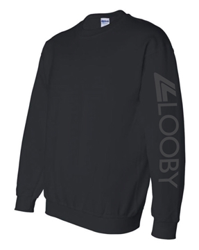 Picture of LOOBY Adult Unisex Crew Neck Sweater (Black )