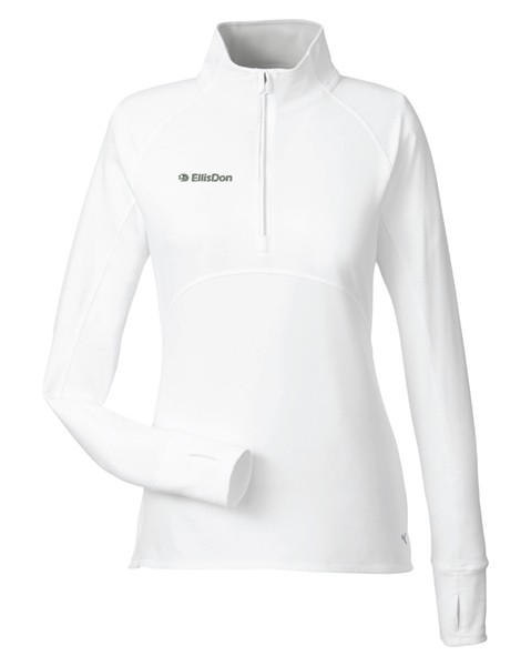 Picture of Puma Ladies' Gamer Golf Quarter-Zip (Grey Logo)